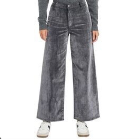 Universal Thread Pants - New Universal Thread Wide-Leg Gray Velvet Pants Size Woman's 17